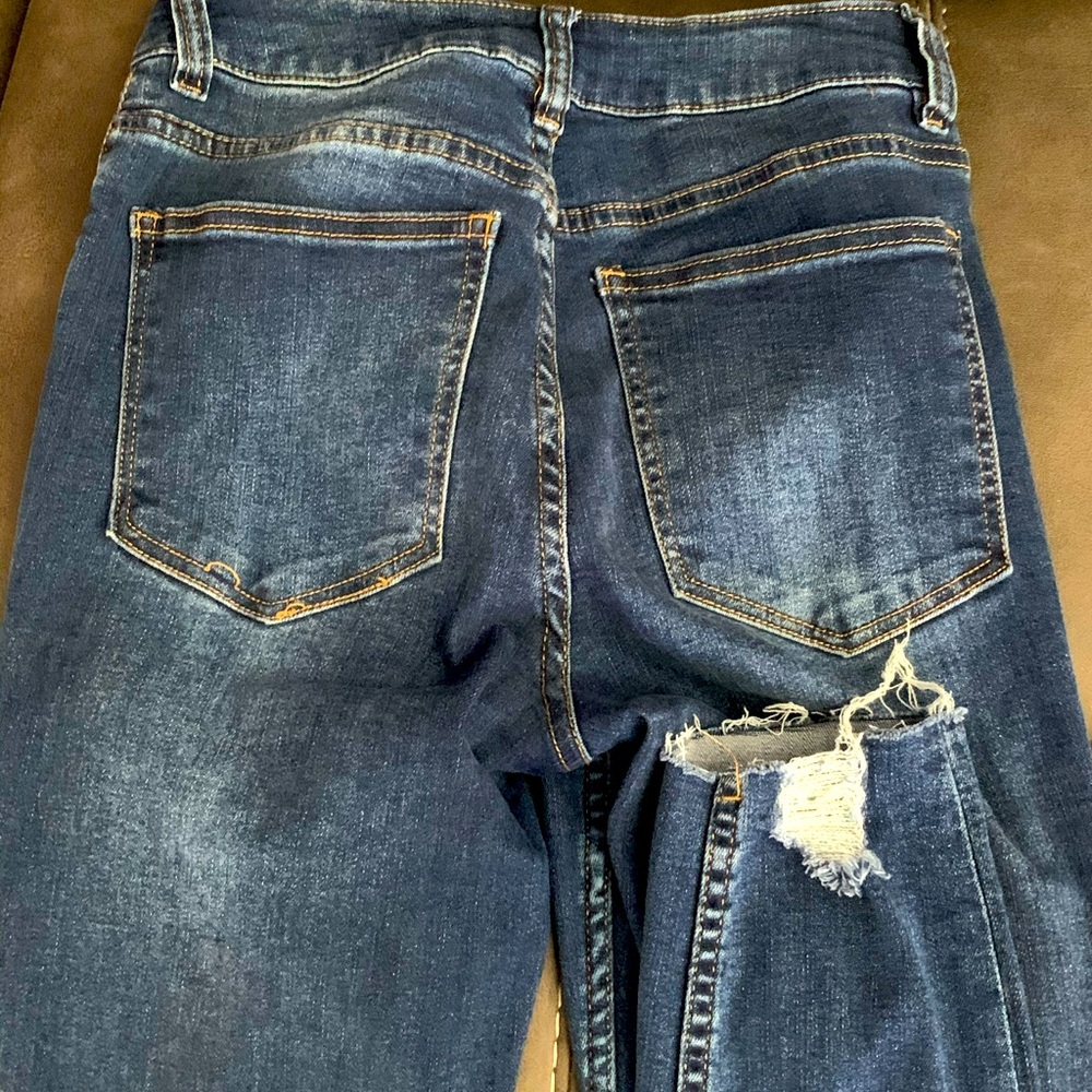 Ultra high rise skinny jeans